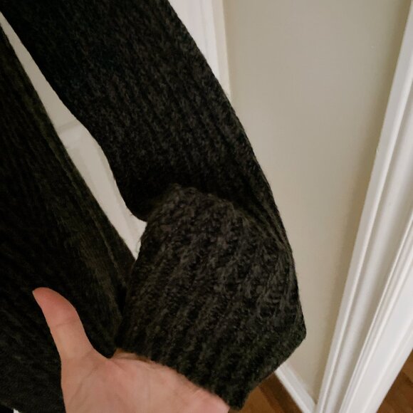 NWT Dark Grey ONLY Knitted Longline Open Front Cardigan - Picture 6 of 6